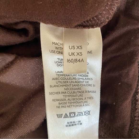 Free People Hold Me Brown Velvet Top XS - Picture 8 of 11